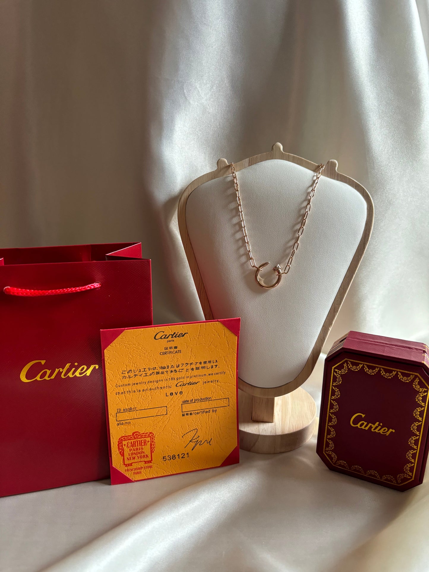 Cartier Love Necklace - 18k Rosé Gold Plated