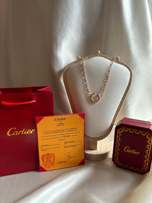 Cartier Love Necklace - 18k Rosé Gold Plated