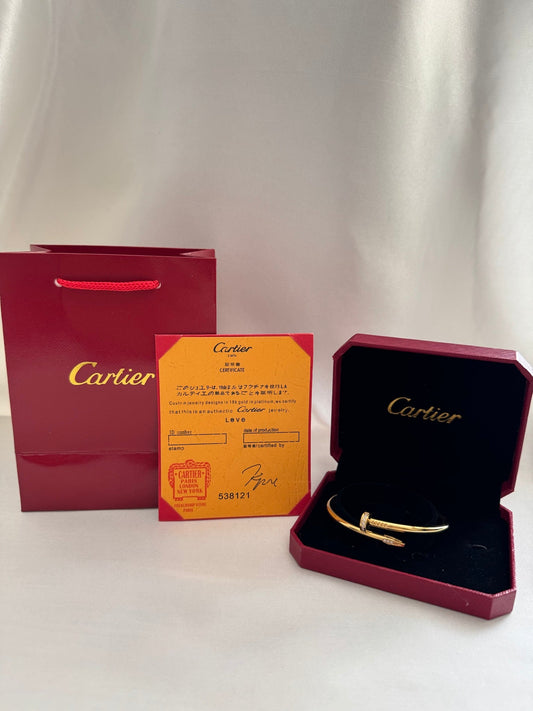 Cartier Just Un Clou met Zirkonia - 18K Gold Plated Staal